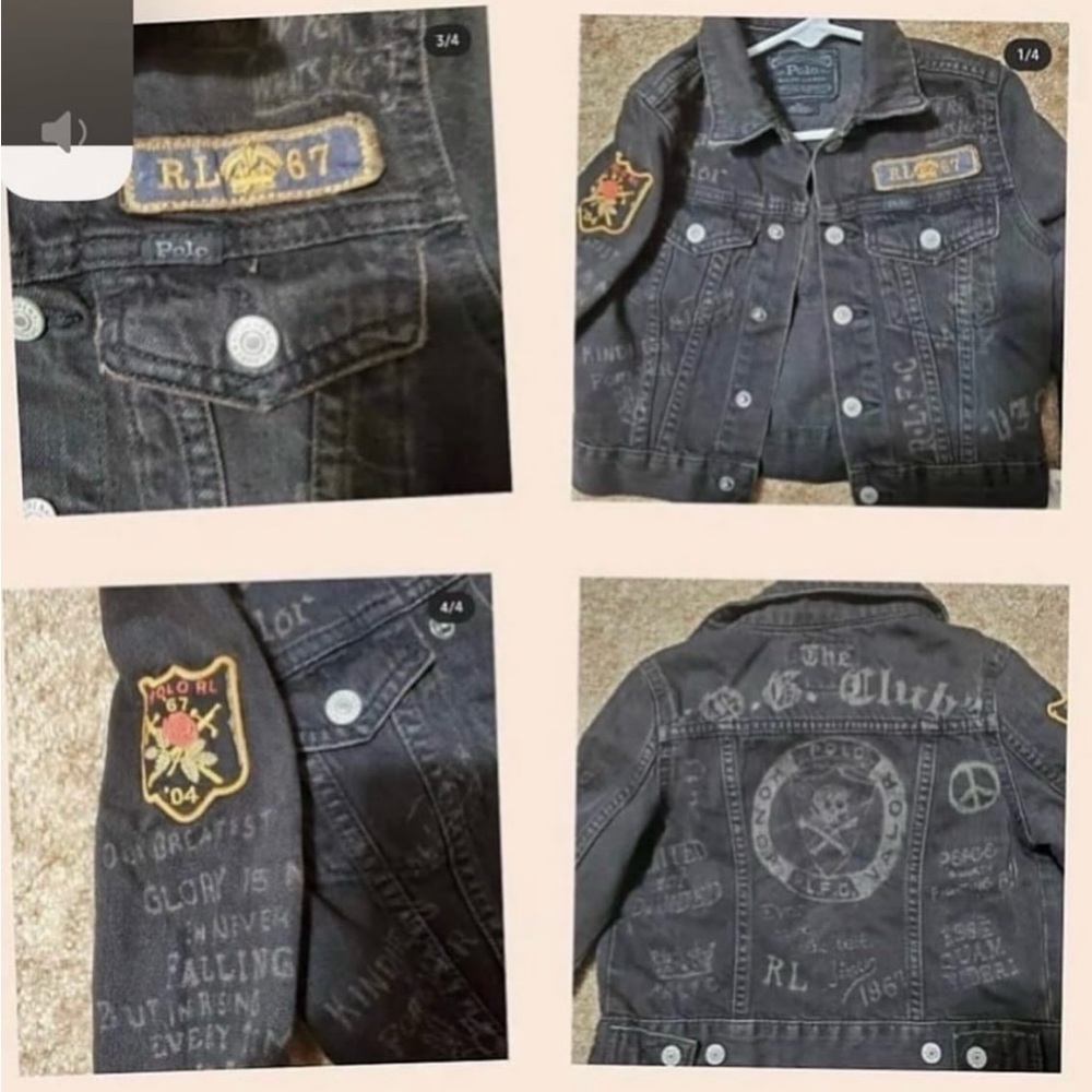 New toddler Polo jean jacket size 4T